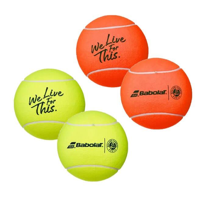 寄せ書きにも最適♪ バボラ(Babolat) 2019 ローランギャロス We Live For This ジャンボボール (直径約24cm) 743003(19y4m) | Babolat