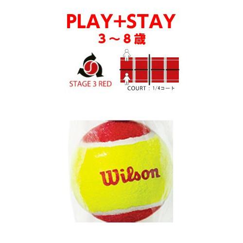 ウィルソン レッド ミディボール(1球) キッズテニスボール(Wilson Starter Red Tennis Balls)｜amuse37