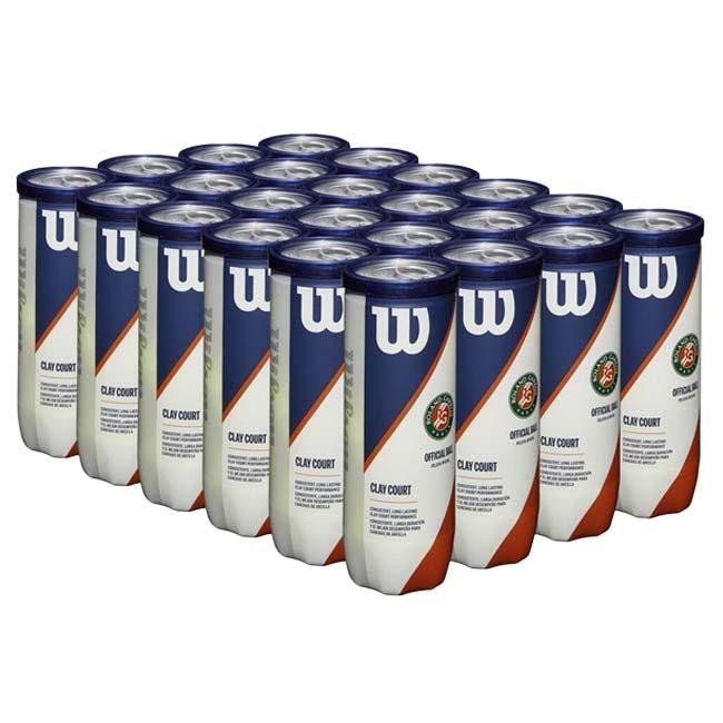 〔新品未開封〕ウィルソン全仏オープン　テニスボール　24缶　ローラン　ギャロス Wilson 24缶入り ウィルソン(Wilson) 2023 ROLAND GARROS CLAY