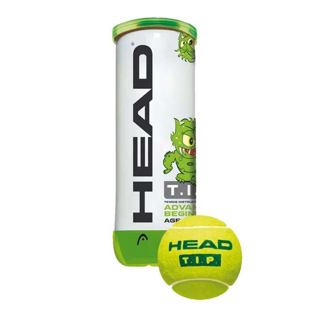 ヘッド(HEAD) T.I.P. Green 3球ボール缶 ノンプレッシャー・ボール 578199イエロー×グリーン(25y4m) | HEAD