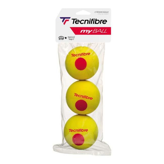 3球入り テクニファイバー(Tecnifibre) MY NEW BALL マイボール スポンジボール ジュニアテニスボール TBP3SP1(23y1m) | Tecnifibre