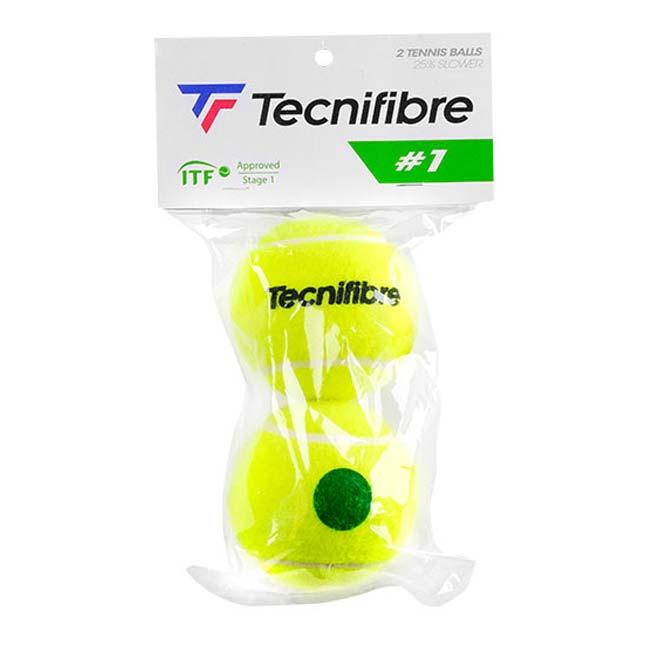 2球入り テクニファイバー(Tecnifibre) ステージ1 グリーンボール (ポイントマーク) ジュニアテニスボール TBP2GR1(23y1m) | Tecnifibre