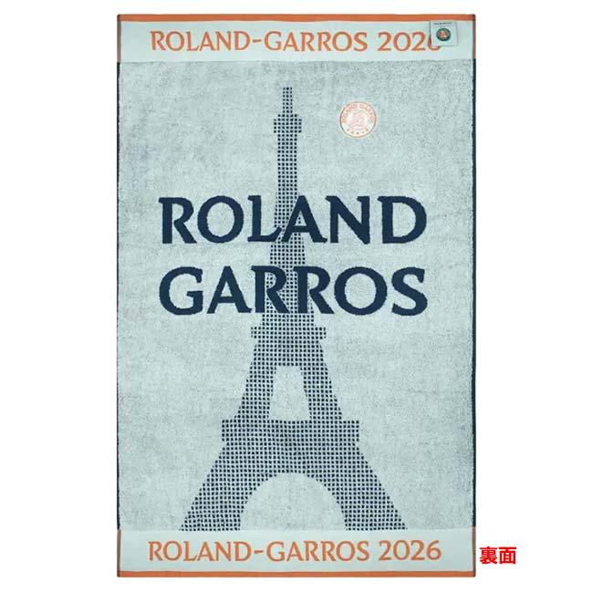 Roland Garros Official(ローランギャロス) 2026 カレ・ブラン 公式 プレイヤータオル 70×105cm 全仏オープン CSVU0226-MTB マリン×テラコッタ(26y4m)の画像