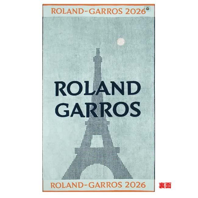 Roland Garros Official(ローランギャロス) 2026 カレ・ブラン 公式 プレイヤービーチタオル 100×170cm 全仏オープン CSVU0526-MTB マリン×テラコッタ(26y4m)の画像