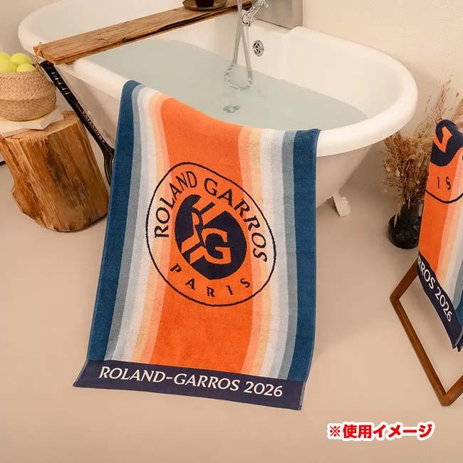Roland Garros Official(ローランギャロス) 2026 カレ・ブラン 公式 プレイヤービーチタオル 100×170cm 全仏オープン CSVU0426-MLT マルチカラー(26y4m)の画像