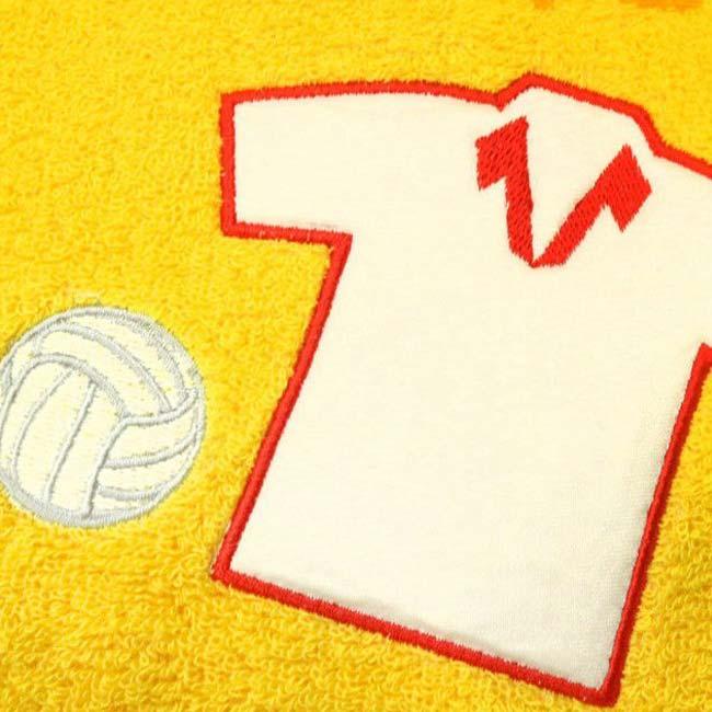 プレゼントにもピッタリ  丸眞(マルシン) ガッツ  部活タオル フェイスタオル 34×80cm アップリケ加工(24y9m) | 丸眞 | 15