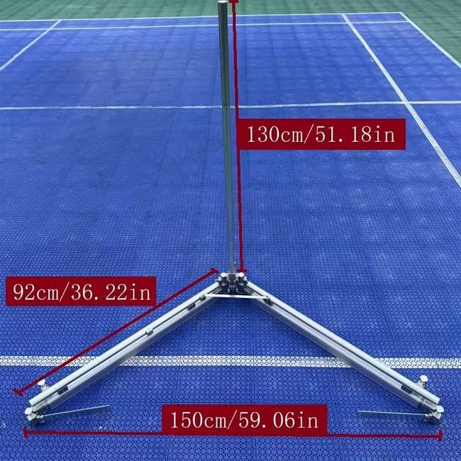 かがまず一気に集められる！  アルミニウム製 V字型テニスボールコレクター 組立式 テニスボール集球器 TE239985 シルバー(25y12m) |  | 05