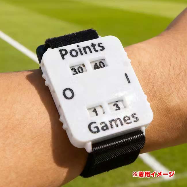 手元でスコア管理  ポータブル スコアリング リストバンド カウンター付き スコアキーパー テニス パデル コーチ 審判 プレイヤー向け TE239986(25y11m) |  | 04