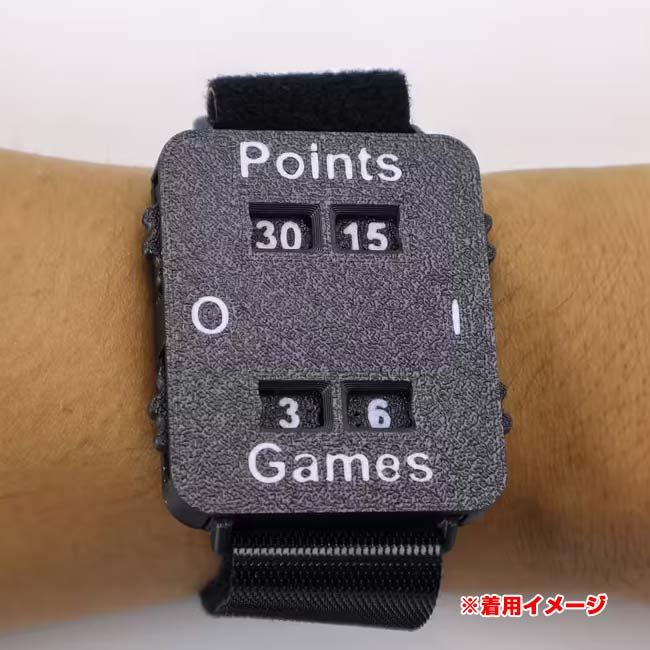 手元でスコア管理  ポータブル スコアリング リストバンド カウンター付き スコアキーパー テニス パデル コーチ 審判 プレイヤー向け TE239986(25y11m) |  | 07