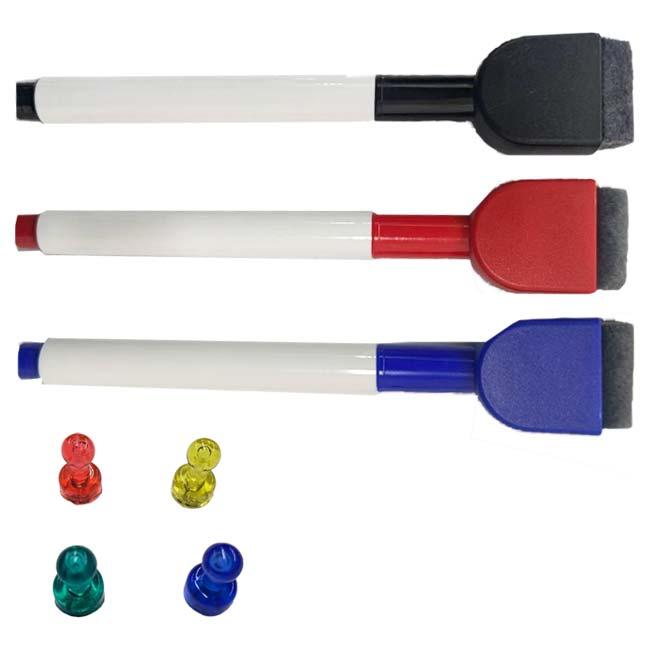 バインダー、書類入れ付き  テニス用 戦略ボード 作戦ボード マグネットシート マグネット＆ホワイトボードマーカー3色付き 239995ブラック |  | 02