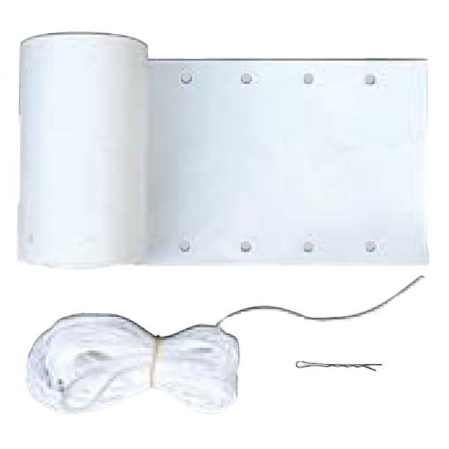 鐘屋産業(カネヤ／KANEYA) テニスネット 取替テープW 14×1300cm 取付ロープ＆針付き K-1316Wホワイト(24y11m) |  | 01