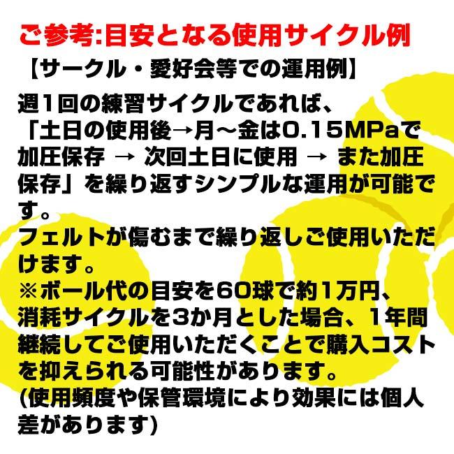 テニスボール用 テニス馬鹿 テニスボールリバイバー 大容量プレッシャライザー 約70球対応 テニスボール復活 加圧器 圧力回復 ※空気入れは付属しません |  | 08
