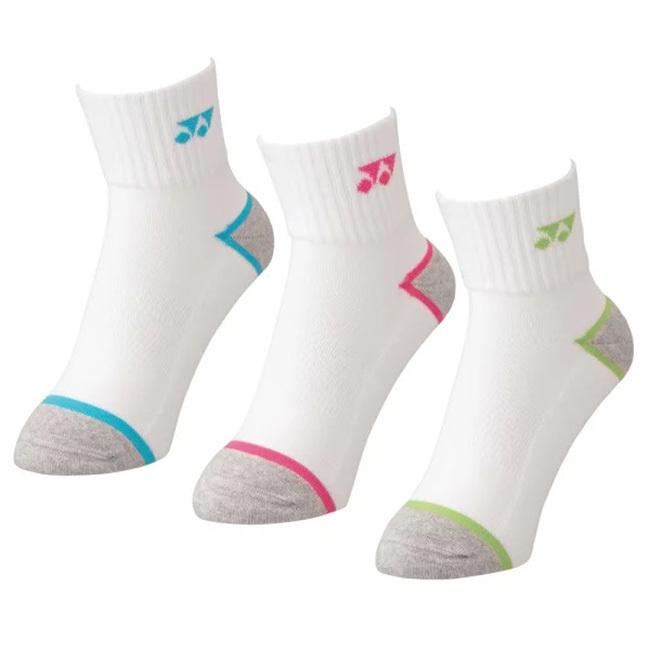 「3足組」ヨネックス(YONEX) レディース アンクルソックス 3P 足首丈靴下 22-25cm 29183Y-080 アソート(21y7m)
