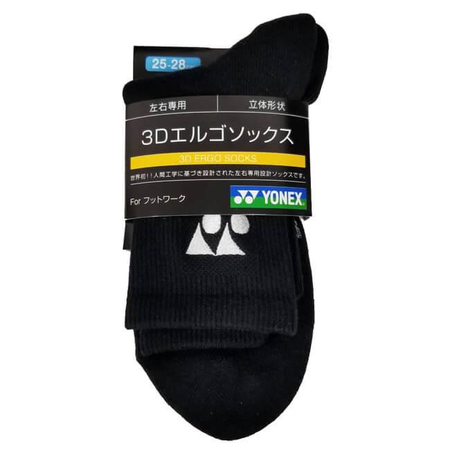 YONEX（ヨネックス） メンズ 3Dエルゴソックス 立体形状 ハーフ