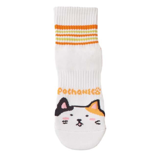 ゴーセン(Gosen) レディース ぽちゃ猫 pochaneco ハーフソックス 22-25cm 一足入り NSH03(24y4m) | GOSEN | 04