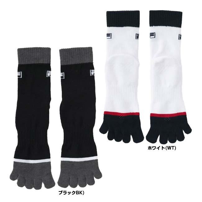 FILA(フィラ) 2025 FW メンズ バイカラー 切替配色 五本指ソックス 1足入り 吸湿発熱 持続消臭 785-932(25y10m) | FILA | 01