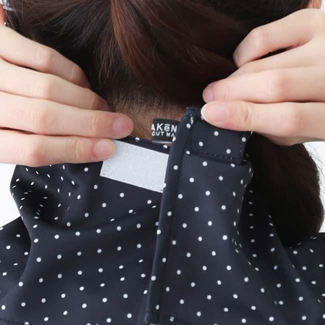 面ファスナー留めタイプ MARUFUKU ヤケーヌ ユニセックス ピンドット柄 日焼け防止専用 UVカットマスク 595／596／597(23y5m) |  | 04