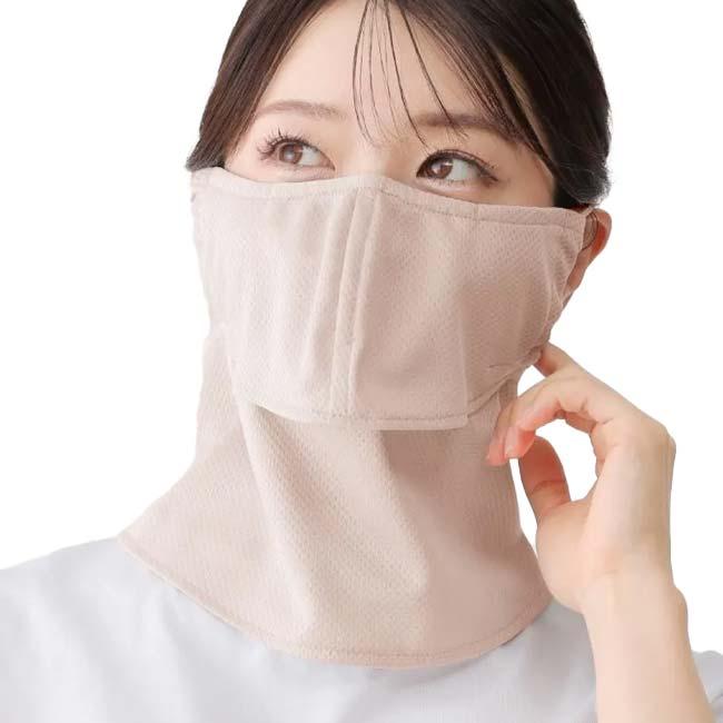スナップボタンタイプ 丸福繊維(MARUFUKU)ヤケーヌ 爽クール SoCool フェイスカバー 日焼け防止 UVカット 熱中症対策 526／527／528／529／530(26y3m) |  | 06