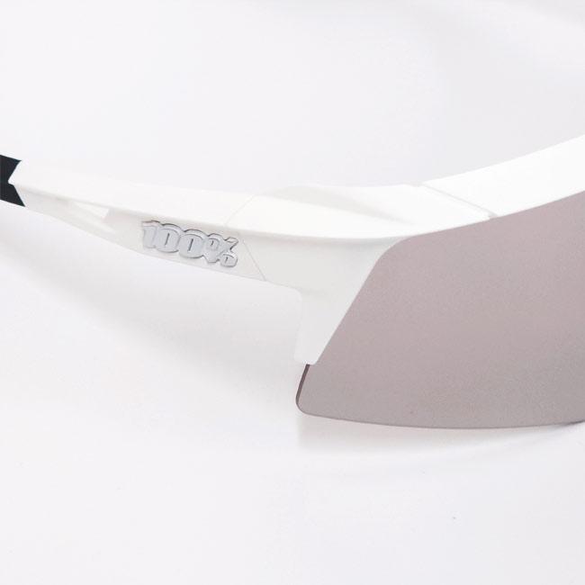 100%(ワンハンドレッド) スポーツサングラス SPEEDCRAFT XS スピードクラフト XS HiPER シルバーミラーレンズ クリアレンズ付 60009-00003 Mホワイト(25y9m)の画像