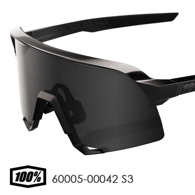 100% S3 スポーツサングラス クリアレンズ、ハードケース付き 100%(ワンハンドレッド) スポーツサングラス S3 エススリー