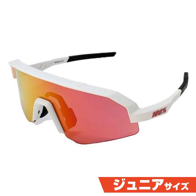 100% スポーツサングラス ホワイト/レッド/オレンジ 【公式通販】