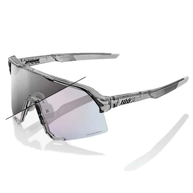 100% S3 サングラス ホワイトフレーム ミラー 100%(ワンハンドレッド) スポーツサングラス S3 エススリー