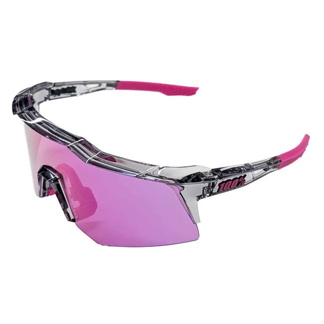 ワンハンドレッド 100% スポーツサングラス スピードクラフト XS マルチレイヤーミラー レンズ クリアレンズ付 60009-00009 P.T.Grey×Pple | 