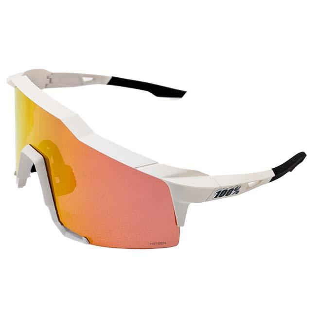 100% スポーツサングラス ホワイト/レッド 100％ Speedcraft ホワイト レッド ワンハンドレッド サングラス