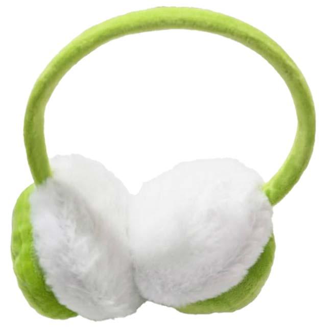 防寒グッズ  ジュニア テニスボール型 イヤーマフ イヤーウォーマー 防寒 防風 TE299996 グリーン×ホワイト(26y1m) |  | 01