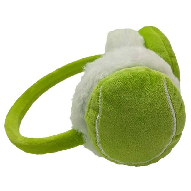 防寒グッズ  ジュニア テニスボール型 イヤーマフ イヤーウォーマー 防寒 防風 TE299996 グリーン×ホワイト(26y1m) |  | 03