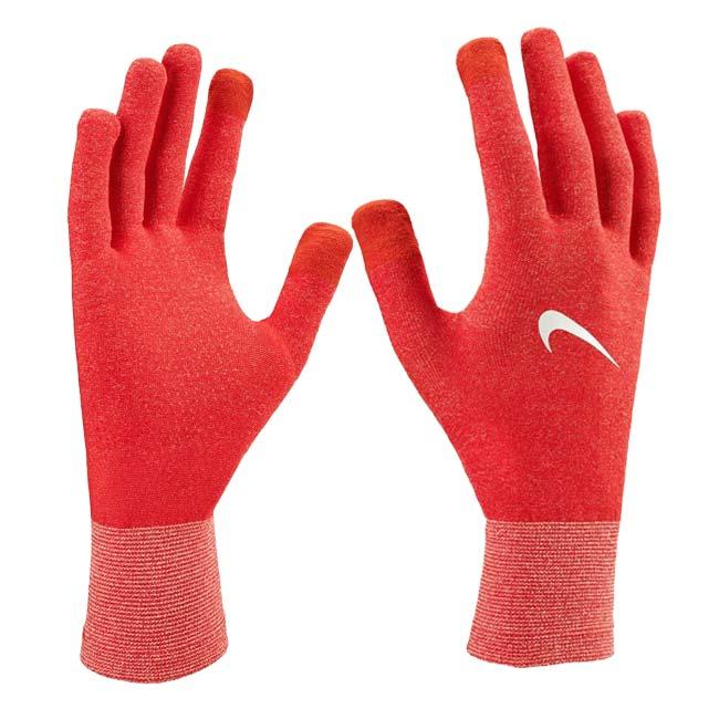 ナイキ(NIKE) ユニセックス Dri-FIT ライトウエイト ニット ランニンググローブ タッチスクリーン対応 RN4004-650 ピカンテレッド×Pホワイト(26y1m) | NIKE