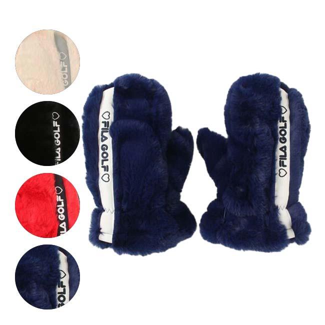 在庫処分特価 FILA(フィラ) 2023 FW レディース フェイクファーミトン 手袋 793-940(23y10m) | FILA