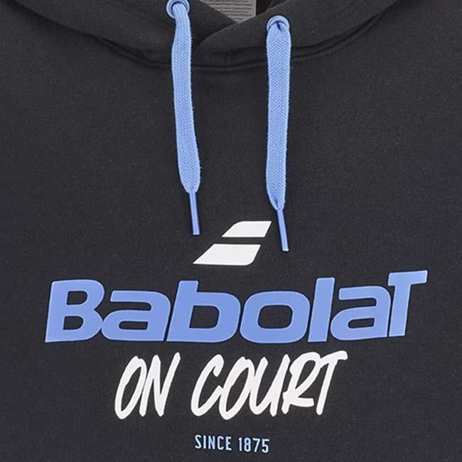 バボラ(Babolat) 2025 ジュニア EXERCISE エクササイズ フーディ フード付きスウェット パーカー 4JTF041-2000 ブラック×ブラック(25y4mテニス)_3