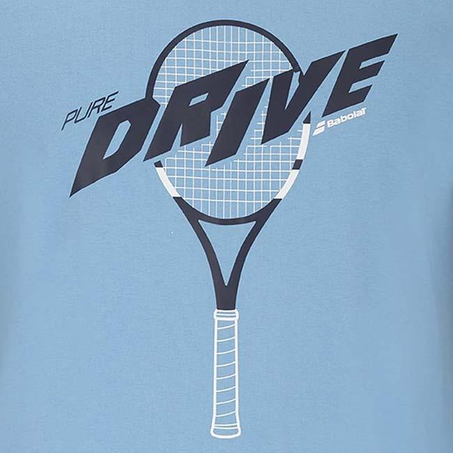 バボラ(Babolat) 2025 ジュニア DRIVE ドライブ コットン半袖Tシャツ 4JS25441X-4128 ドライブヘリテージブルー(25y4mテニス) | Babolat | 03