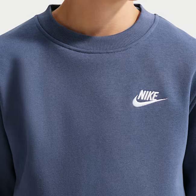 ナイキ(NIKE) 2026 SP ジュニア スポーツウエア クラブ YTH フリース 長袖スウェット トレーナー FD3006-461 ミスティックネイビー×WH(26y2mトレーニング) | NIKE | 02