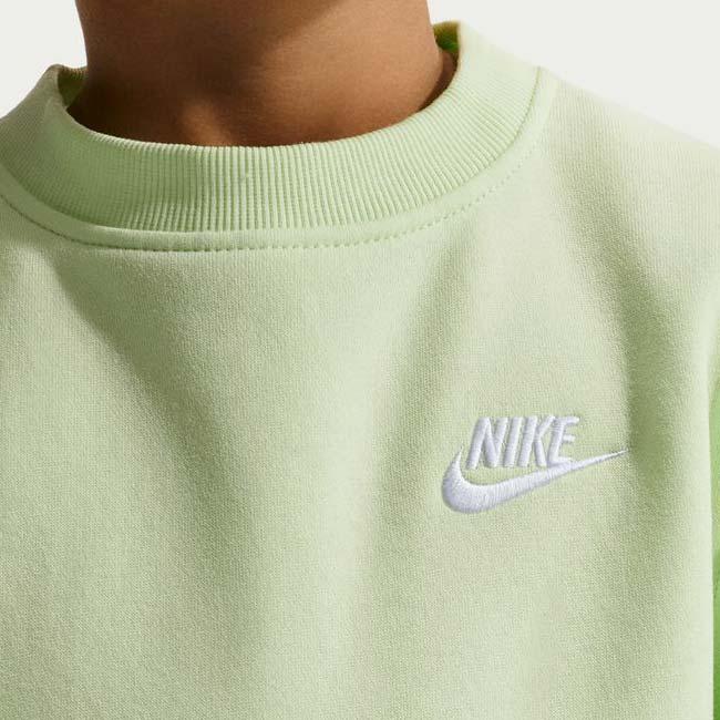 ナイキ(NIKE) 2026 SP ジュニア スポーツウエア クラブ YTH フリース 長袖スウェット トレーナー FD3006-360 ライトリキッドライム×WH(26y2mトレーニング) | NIKE | 02