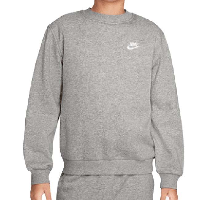 ナイキ(NIKE) 2025 HO ジュニア スポーツウエア クラブ YTH フリース 長袖スウェット トレーナー FD3006-063 Dグレーヘザー×ホワイト(25y12mトレーニング) | NIKE