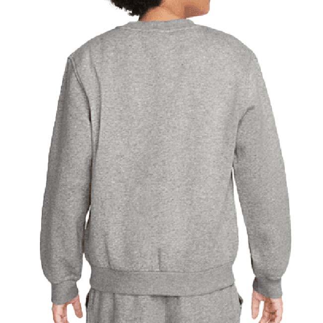 ナイキ(NIKE) 2025 HO ジュニア スポーツウエア クラブ YTH フリース 長袖スウェット トレーナー FD3006-063 Dグレーヘザー×ホワイト(25y12mトレーニング) | NIKE | 01