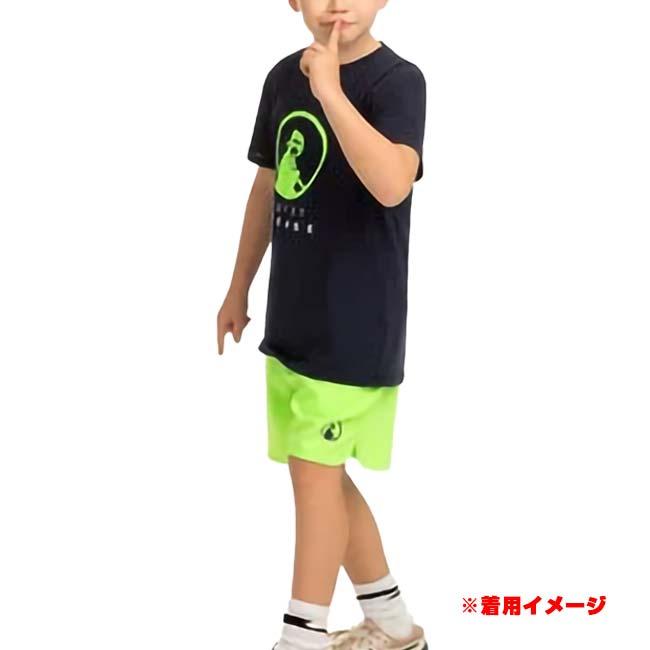 QUIET PLEASE(クワイエットプリーズ) 2025 FS ジュニア(ボーイズ) ワイルドアドバンテージ ロゴ 半袖Tシャツ QP80011-611 Bネイビー×Fグリーン(25y7mテニス) |  | 03