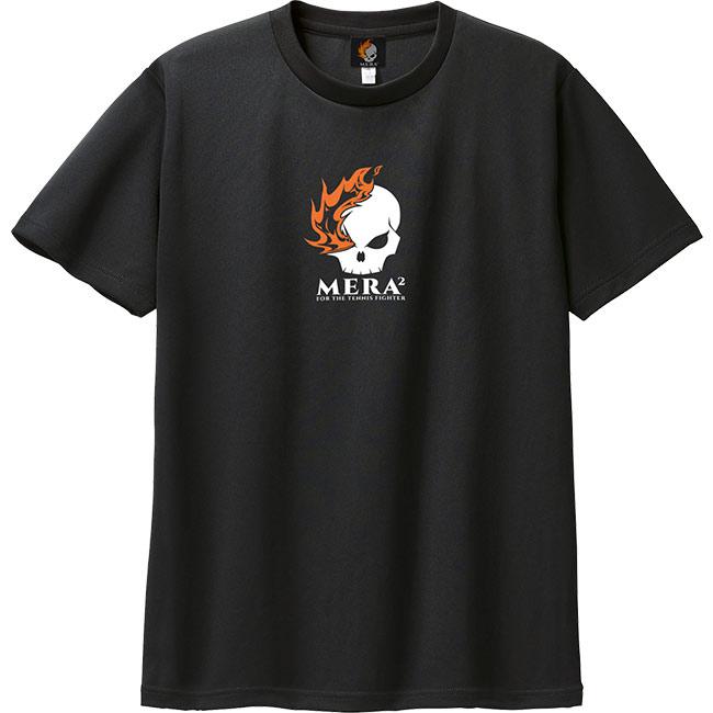 売切り終了 大特価  MERA2(メラメラ) ジュニア ベーシックロゴ フロントプリント ドライＴシャツ MRJT001(22y8mテニス) |  | 02