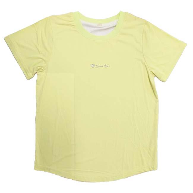 ジュニア(ガールズ) テニスウエア ボタニカル柄 半袖Tシャツ スコートセット 上下組 TE319997 レモンイエロー(26y4mテニス) |  | 02