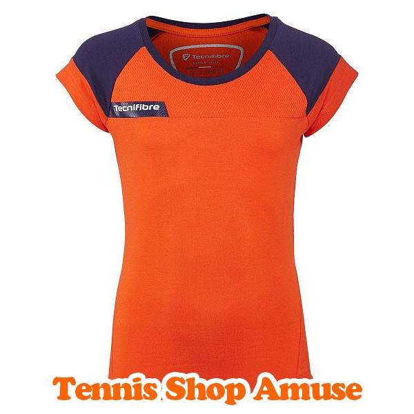 在庫処分特価 テクニファイバー(Tecnifibre) ジュニア(ガールズ) F1 ストレッチクルーゲームシャツ 22LAF1(AZ／OR／NA)8(A／B／C) (17y8m) |  | 04