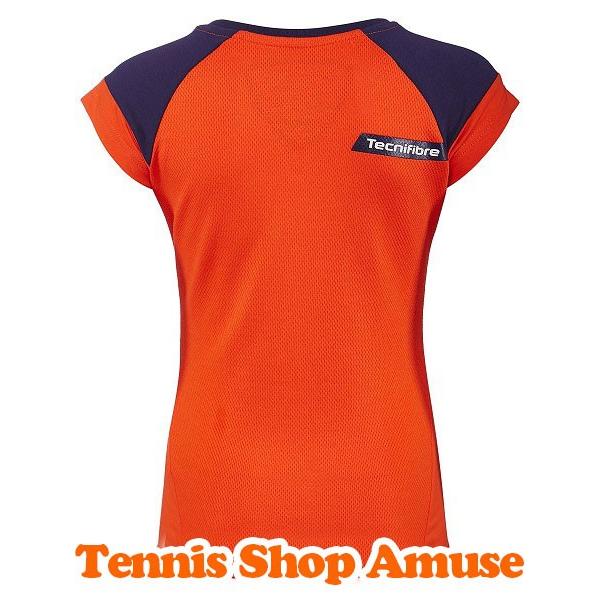 在庫処分特価 テクニファイバー(Tecnifibre) ジュニア(ガールズ) F1 ストレッチクルーゲームシャツ 22LAF1(AZ／OR／NA)8(A／B／C) (17y8m) |  | 05