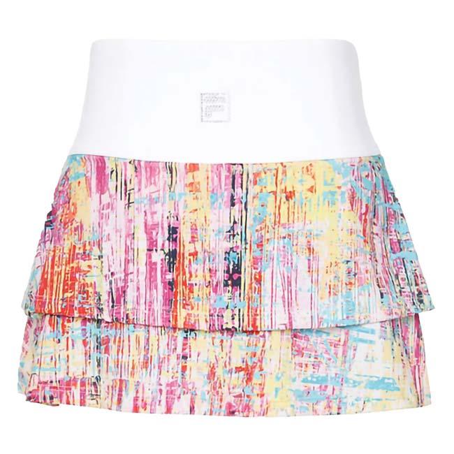 FILA(フィラ) ジュニア(ガールズ) ラッフル ゲームスコート TG31D845-824 プリント×ホワイト(25y11mテニス用ゲームウェア) | FILA | 01