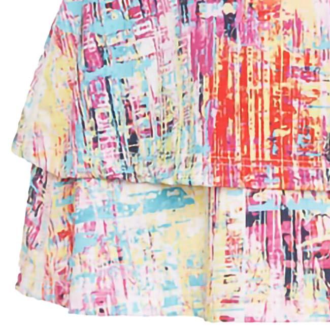 FILA(フィラ) ジュニア(ガールズ) ラッフル ゲームスコート TG31D845-824 プリント×ホワイト(25y11mテニス用ゲームウェア) | FILA | 03