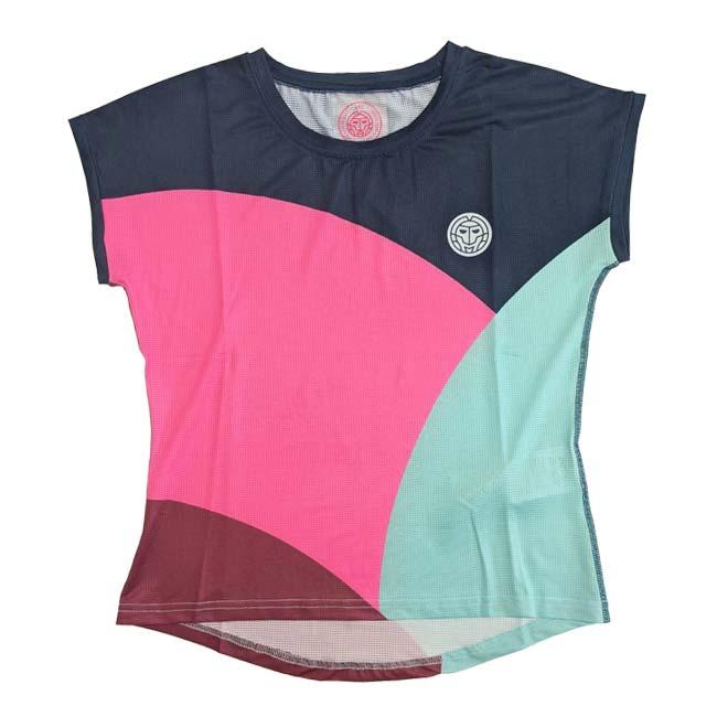 BIDI BADU(ビディバドゥ) 2025 FW ジュニア(ガールズ) Bubble バブル キャップスリーブ ゲームシャツ G1620037-DBLPKAQ(25y9mテニス用ゲームウェア) | 