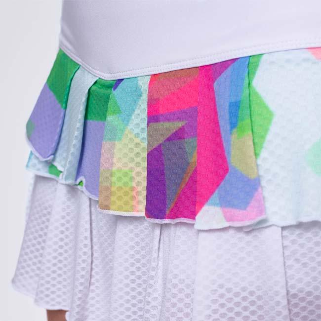 BIDI BADU(ビディバドゥ) 2025 SP ジュニア(ガールズ) KALEIDO カレイド プリーツ ゲームスコート G1390018-WHMXホワイト×MX(24y12mテニス用ゲームウェア) |  | 06