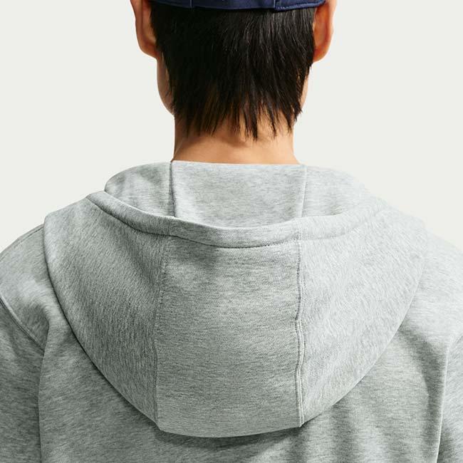 在庫処分特価 日本サイズ ナイキ(NIKE) メンズ CLUB クラブ フルZIP フレンチテリー 長袖フーディ FN3885-064 DKグレーヘザー×Uレッド(26y9mトレーニング) | NIKE | 04