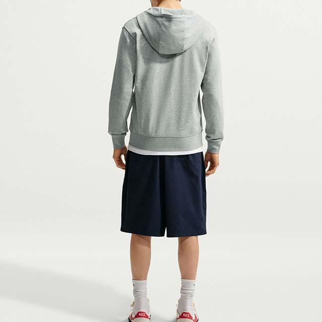 在庫処分特価 日本サイズ ナイキ(NIKE) メンズ CLUB クラブ フルZIP フレンチテリー 長袖フーディ FN3885-064 DKグレーヘザー×Uレッド(26y9mトレーニング) | NIKE | 06