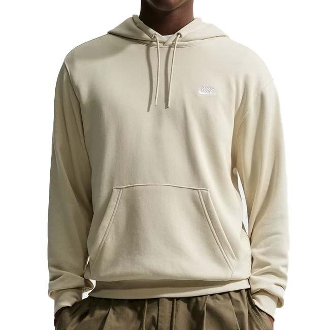 在庫処分特価 ナイキ(NIKE) 2026 SP メンズ CLUB クラブ フレンチテリー 長袖フーディ パーカー FN3867-229 ライトカーキ×ホワイト(26y2mトレーニング) | NIKE